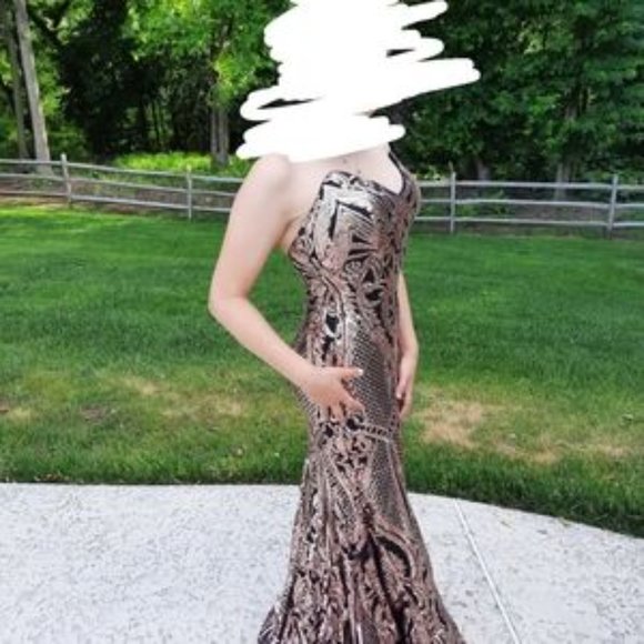 NWT Jovani size 0 formal in rose - Picture 3 of 3